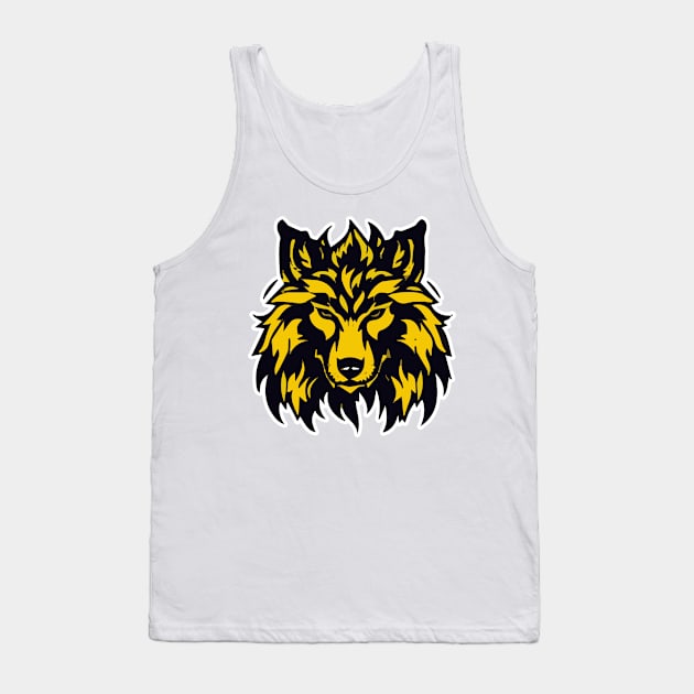 Fenrir the fire wolf Tank Top by MK3